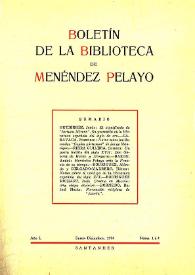 Boletín de la Biblioteca de Menéndez Pelayo. 1974 | Biblioteca Virtual Miguel de Cervantes