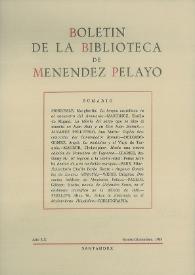 Boletín de la Biblioteca de Menéndez Pelayo. 1984 | Biblioteca Virtual Miguel de Cervantes