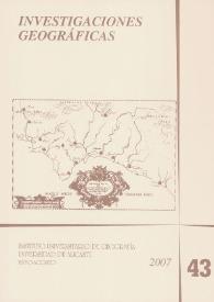 Investigaciones Geográficas. Núm. 43, 2007 | Biblioteca Virtual Miguel de Cervantes