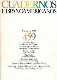 Cuadernos Hispanoamericanos. Núm. 459, septiembre 1988 | Biblioteca Virtual Miguel de Cervantes