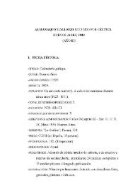 Escolma de Almanaques Galegos (1865-1929) I. I. Arxentina (Bos Aires), Almanaque de Céltiga, 1929 | Biblioteca Virtual Miguel de Cervantes