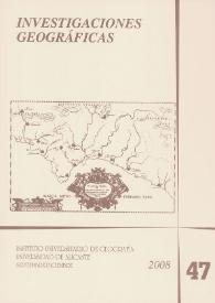 Investigaciones Geográficas. Núm. 47,  2008 | Biblioteca Virtual Miguel de Cervantes