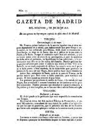 Gazeta de Madrid. 1808. Núm. 75, 3 de julio de 1808 | Biblioteca Virtual Miguel de Cervantes