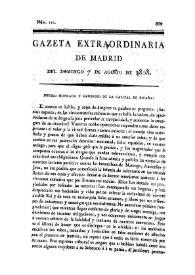 Gazeta de Madrid. 1808. Núm. 110, 7 de agosto de 1808 | Biblioteca Virtual Miguel de Cervantes