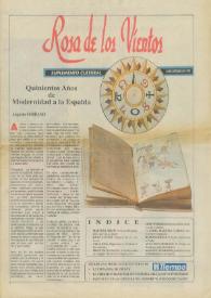 Rosa de los vientos. Suplemento cultural, 12 de octubre de 1991 | Biblioteca Virtual Miguel de Cervantes