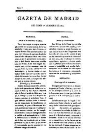 Gazeta de Madrid. 1810. Núm. 1, 1º de enero de 1810 | Biblioteca Virtual Miguel de Cervantes