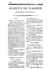 Gazeta de Madrid. 1810. Núm. 3, 3 de enero de 1810 | Biblioteca Virtual Miguel de Cervantes