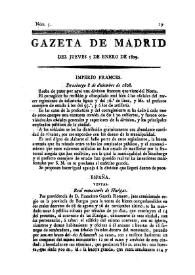 Gazeta de Madrid. 1809. Núm. 5, 5 de enero de 1809 | Biblioteca Virtual Miguel de Cervantes