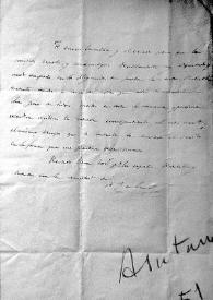 Carta a Josefa Wetoret. 1 | Biblioteca Virtual Miguel de Cervantes
