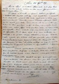 Carta de Mariano José a sus padres. París, 24 de septiembre de 1835 | Biblioteca Virtual Miguel de Cervantes