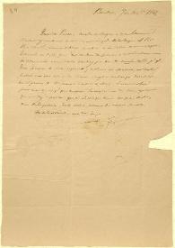 Carta a sus padres, 7 de diciembre de 1835 | Biblioteca Virtual Miguel de Cervantes