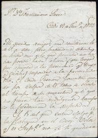 Carta de And. Cascales y de Ariza. Cádiz, 22 de junio de 1832 | Biblioteca Virtual Miguel de Cervantes