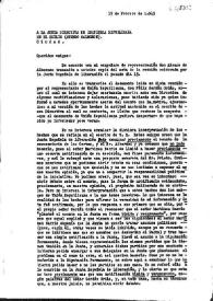 Carta de la Junta Española de Liberación a Izquierda Republicana. México, 15 de febrero de 1945 | Biblioteca Virtual Miguel de Cervantes