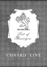 Listas de pasajeros y listas de la tripulación del "Queen Mary", que zarpó el 14 de agosto de 1958 | Biblioteca Virtual Miguel de Cervantes