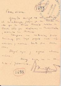 Carta de Bonafoux, Luis | Biblioteca Virtual Miguel de Cervantes