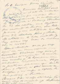 Carta de Villaespesa, Francisco | Biblioteca Virtual Miguel de Cervantes