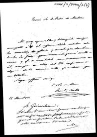 Carta de remisión del informe de la Comisión de Antigüedades relativa a la declaración, como Monumento Nacional, de las murallas de Ávila | Biblioteca Virtual Miguel de Cervantes