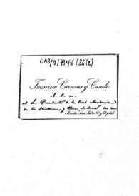 Besalamano escrito en una tarjeta de visita | Biblioteca Virtual Miguel de Cervantes