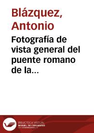 Fotografía de vista general del puente romano de la vía del Puerto de la Fuenfría. | Biblioteca Virtual Miguel de Cervantes
