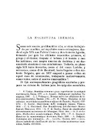 La escritura ibérica / Manuel Gómez Moreno | Biblioteca Virtual Miguel de Cervantes