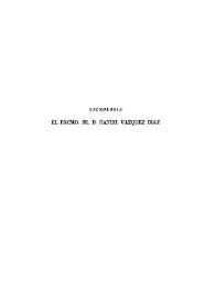 Necrología. El Excmo. Sr. D. Daniel Vázquez Díaz | Biblioteca Virtual Miguel de Cervantes