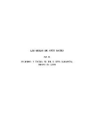 Las obras de arte sacro / por el Rvdisimo y Excmo. Sr. D. Luis Almarcha, Obispo de León | Biblioteca Virtual Miguel de Cervantes