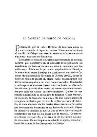 El castillo de Priego de Córdoba / D. Angulo Íñiguez | Biblioteca Virtual Miguel de Cervantes