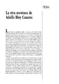 La otra aventura de Bioy Casares / Alberto Giordano | Biblioteca Virtual Miguel de Cervantes