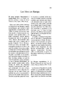 Cuadernos Hispanoamericanos, núm. 609 (marzo 2001). Los libros en Europa / Diego Martínez Torrón | Biblioteca Virtual Miguel de Cervantes