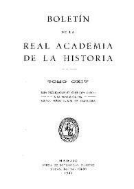 Boletín de la Real Academia de la Historia. Tomo 114, Año 1944 | Biblioteca Virtual Miguel de Cervantes