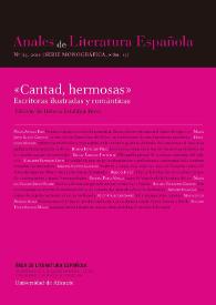 Anales de Literatura Española. Núm. 23, 2011 | Biblioteca Virtual Miguel de Cervantes