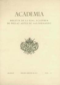 Academia : Anales y Boletín de la Real Academia de Bellas Artes de San Fernando. Núm. 37, segundo semestre de 1973 | Biblioteca Virtual Miguel de Cervantes