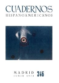 Cuadernos Hispanoamericanos. Núm. 246, junio 1970 | Biblioteca Virtual Miguel de Cervantes