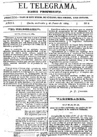 El Telegrama : diario progresista. Año I, núm. 8, miércoles 5 de junio de 1889 | Biblioteca Virtual Miguel de Cervantes