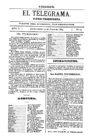 El Telegrama : diario progresista. Año I, núm. 13, viernes 14 de junio de 1889 | Biblioteca Virtual Miguel de Cervantes