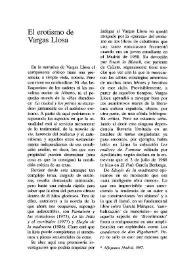 El erotismo de Vargas Llosa / Luis Sáinz de Medrano Arce | Biblioteca Virtual Miguel de Cervantes