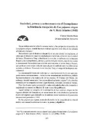Sociedad, prensa y autocensura en el franquismo  : la frustrada recepción de "Los pájaros ciegos" de V. Ruiz Iriarte (1948) / Víctor García Ruiz  | Biblioteca Virtual Miguel de Cervantes