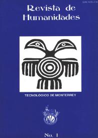 Revista de Humanidades : Tecnológico de Monterrey. Número 1, otoño 1996 | Biblioteca Virtual Miguel de Cervantes