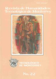 Revista de Humanidades : Tecnológico de Monterrey. Número 22, primavera 2007 | Biblioteca Virtual Miguel de Cervantes