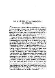 Baños árabes de la Pescadería, de Córdoba / Diego Angulo | Biblioteca Virtual Miguel de Cervantes