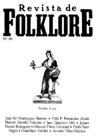 Revista de Folklore. Tomo 8a. Núm. 86, 1988 | Biblioteca Virtual Miguel de Cervantes