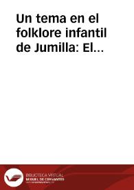 Un tema en el folklore infantil de Jumilla: El Matrimonio / Rodriguez Pastor, Juan | Biblioteca Virtual Miguel de Cervantes