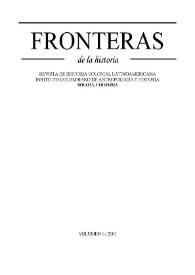Fronteras de la Historia. Vol. 6, núm. 6, 2001 | Biblioteca Virtual Miguel de Cervantes