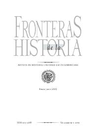 Fronteras de la Historia. Vol. 14, núm. 1, 2009 | Biblioteca Virtual Miguel de Cervantes
