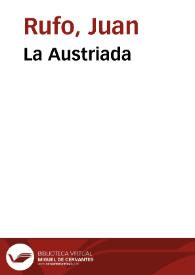 La Austriada | Biblioteca Virtual Miguel de Cervantes