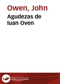 Agudezas de Iuan Oven | Biblioteca Virtual Miguel de Cervantes