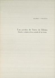 Las poesías de Suero de Ribera. Estudio y edición crítica anotada de los textos / Blanca Periñán | Biblioteca Virtual Miguel de Cervantes