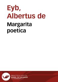 Margarita poetica | Biblioteca Virtual Miguel de Cervantes