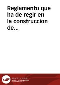 Reglamento que ha de regir en la construccion de retretes y desagues de aguas negras de las viviendas de la ciudad de Alicante | Biblioteca Virtual Miguel de Cervantes
