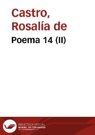 Poema 14 (II) / Rosalía de Castro | Biblioteca Virtual Miguel de Cervantes